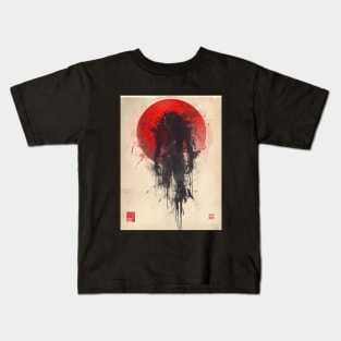 Vintage japanese demon spirit Kids T-Shirt